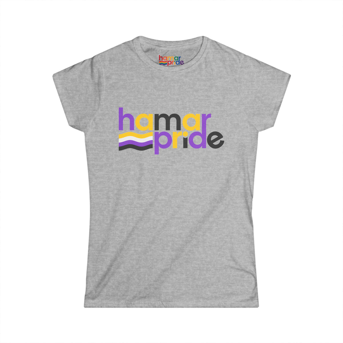Hamar Pride Women's Softstyle Tee - Nonbinary Pride