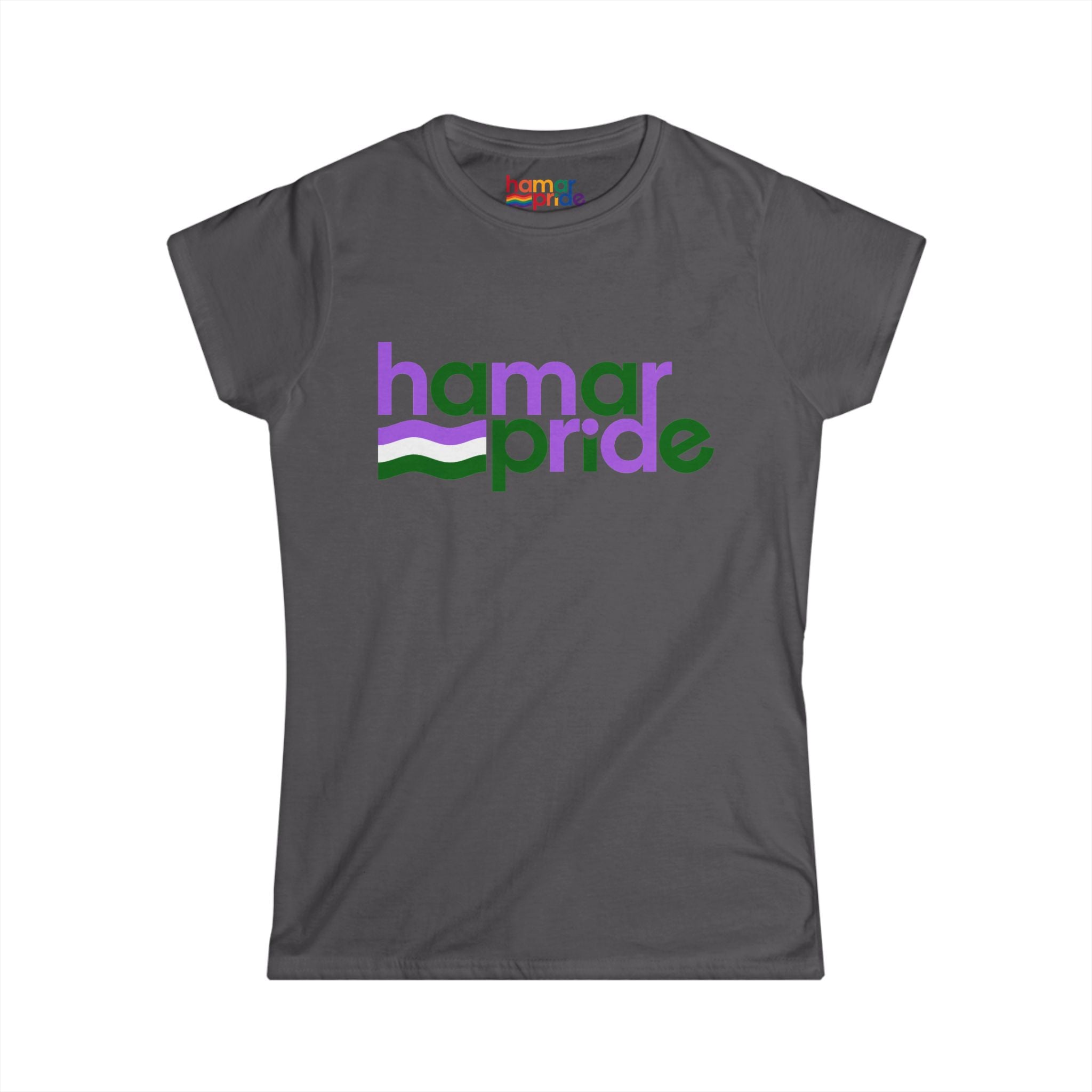 Hamar Pride Women's Softstyle Tee - Genderqueer Pride