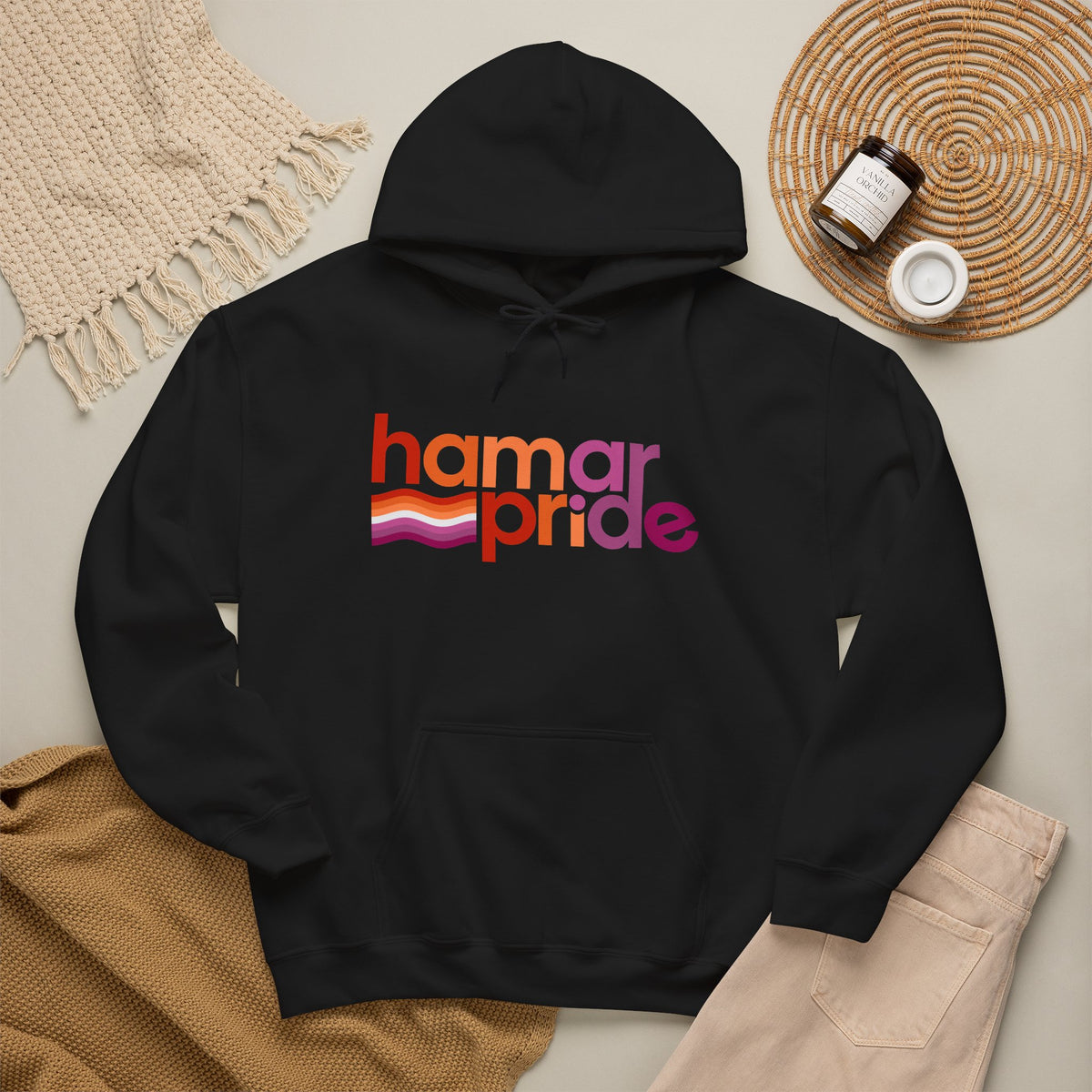 Hamar Pride Hoodie — Lesbian Pride