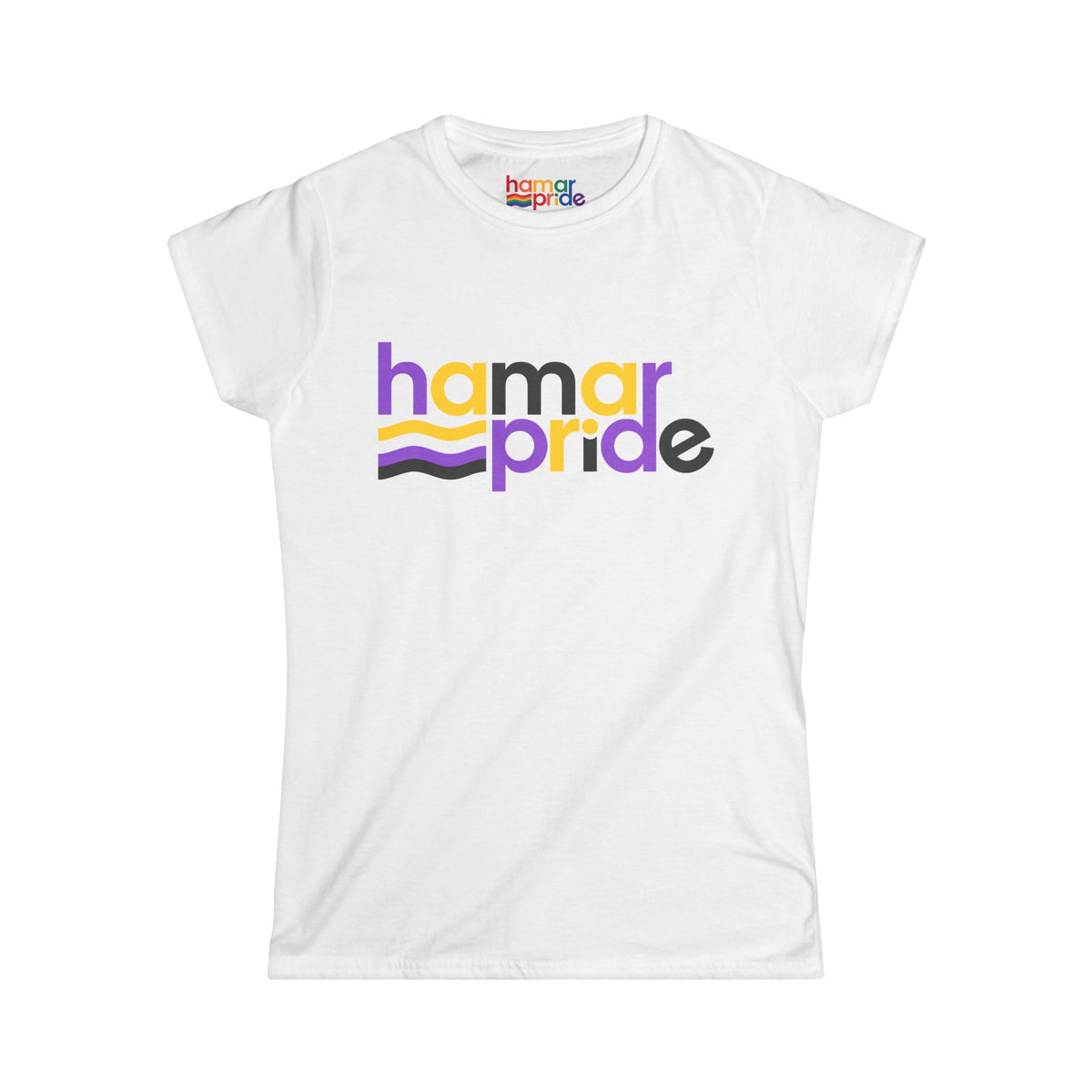 Hamar Pride Women's Softstyle Tee - Nonbinary Pride