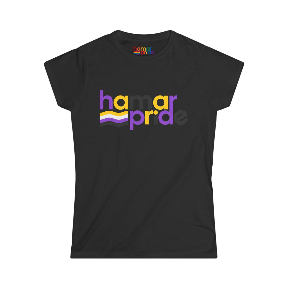 Hamar Pride Women's Softstyle Tee - Nonbinary Pride