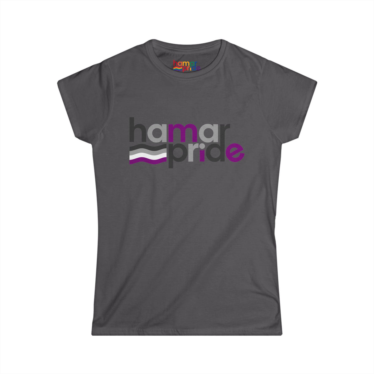 Hamar Pride Women's Softstyle Tee - Asexual Pride