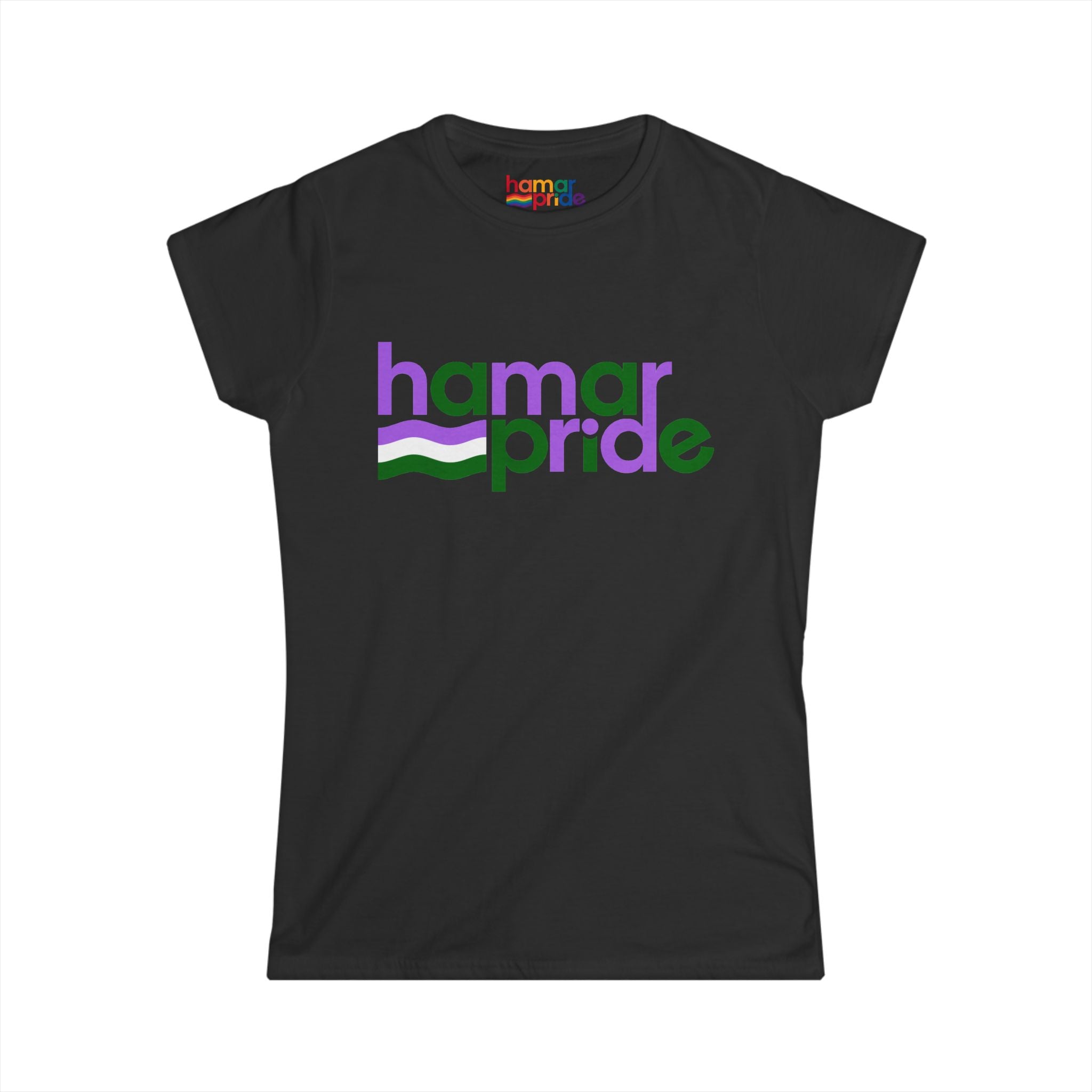 Hamar Pride Women's Softstyle Tee - Genderqueer Pride