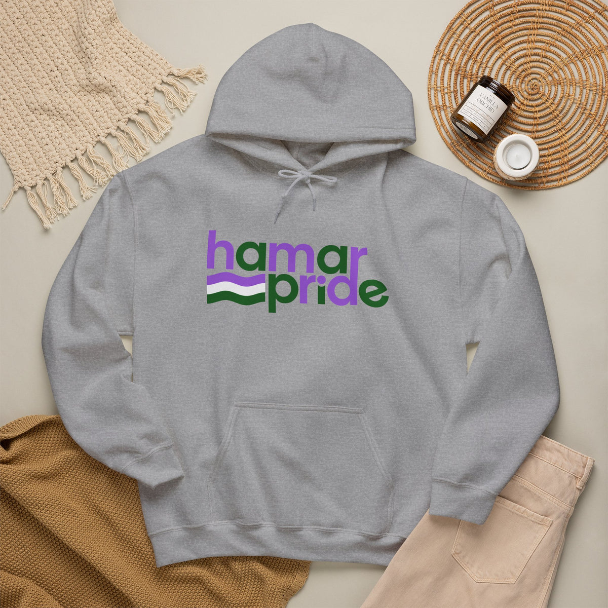 Copy of Hamar Pride Hoodie — Genderqueer Pride