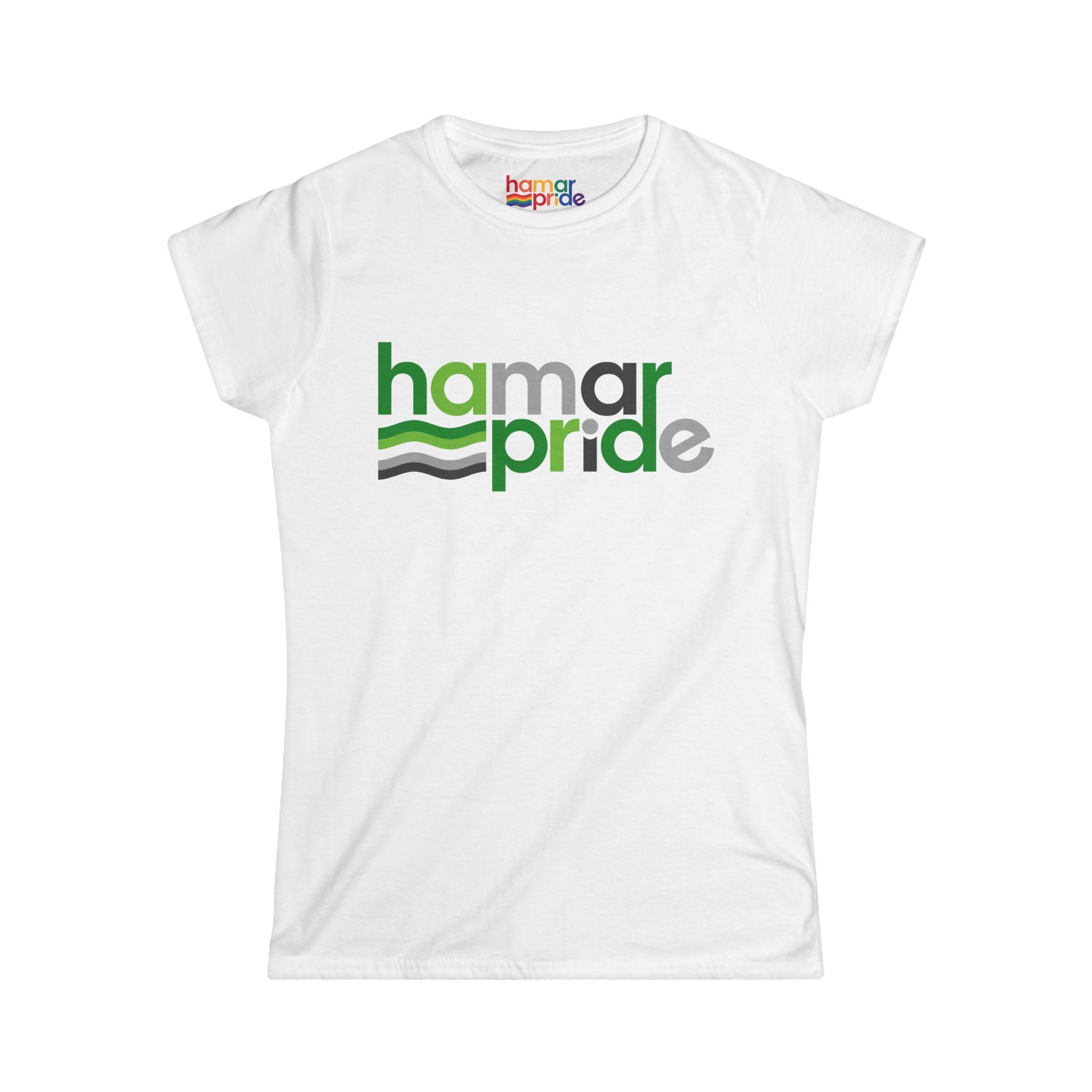 Hamar Pride Women's Softstyle Tee - Aromantic Pride