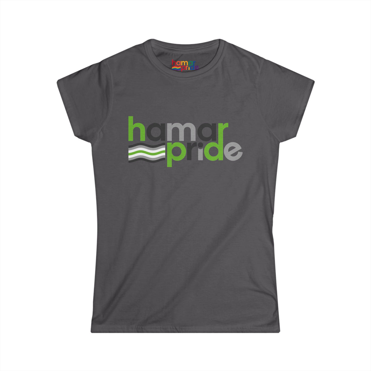 Hamar Pride Women's Softstyle Tee - Agender Pride