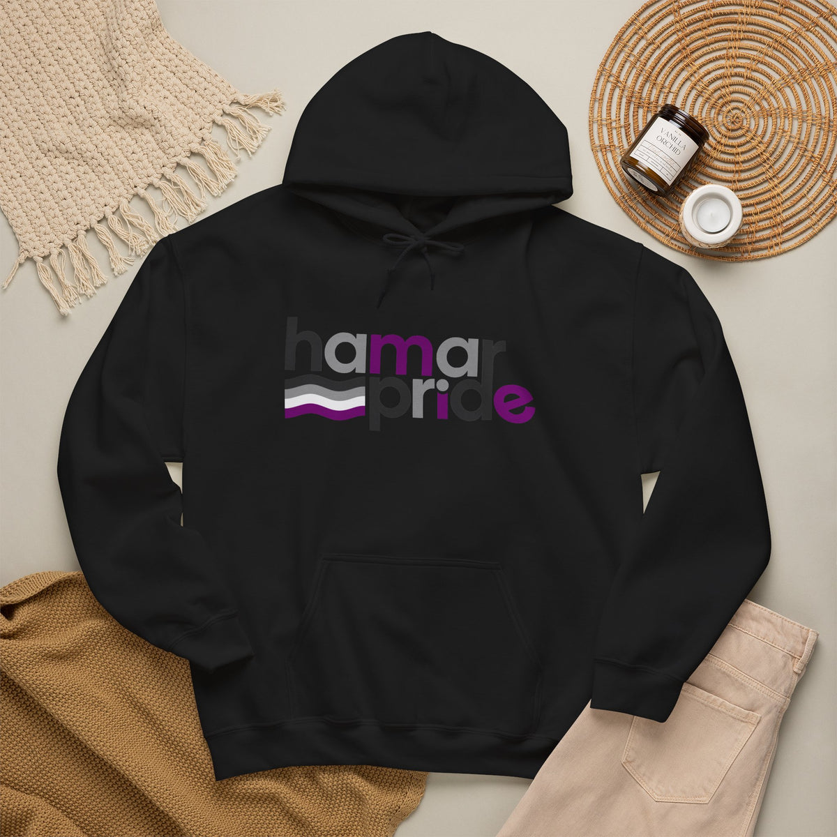 Hamar Pride Hoodie — Asexual Pride