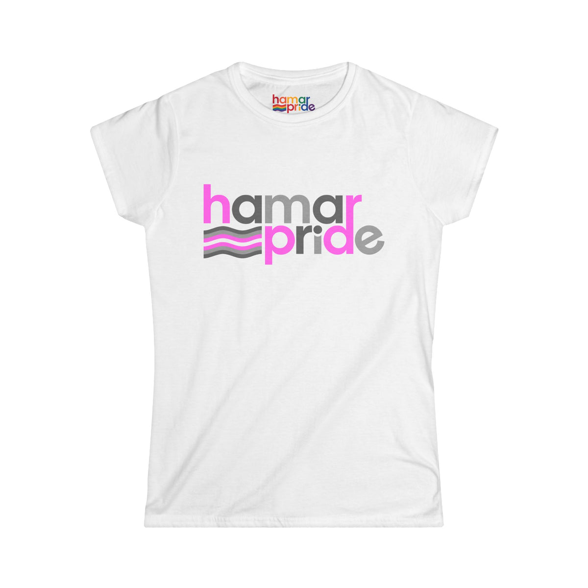 Hamar Pride Women's Softstyle Tee - Demigirl Pride