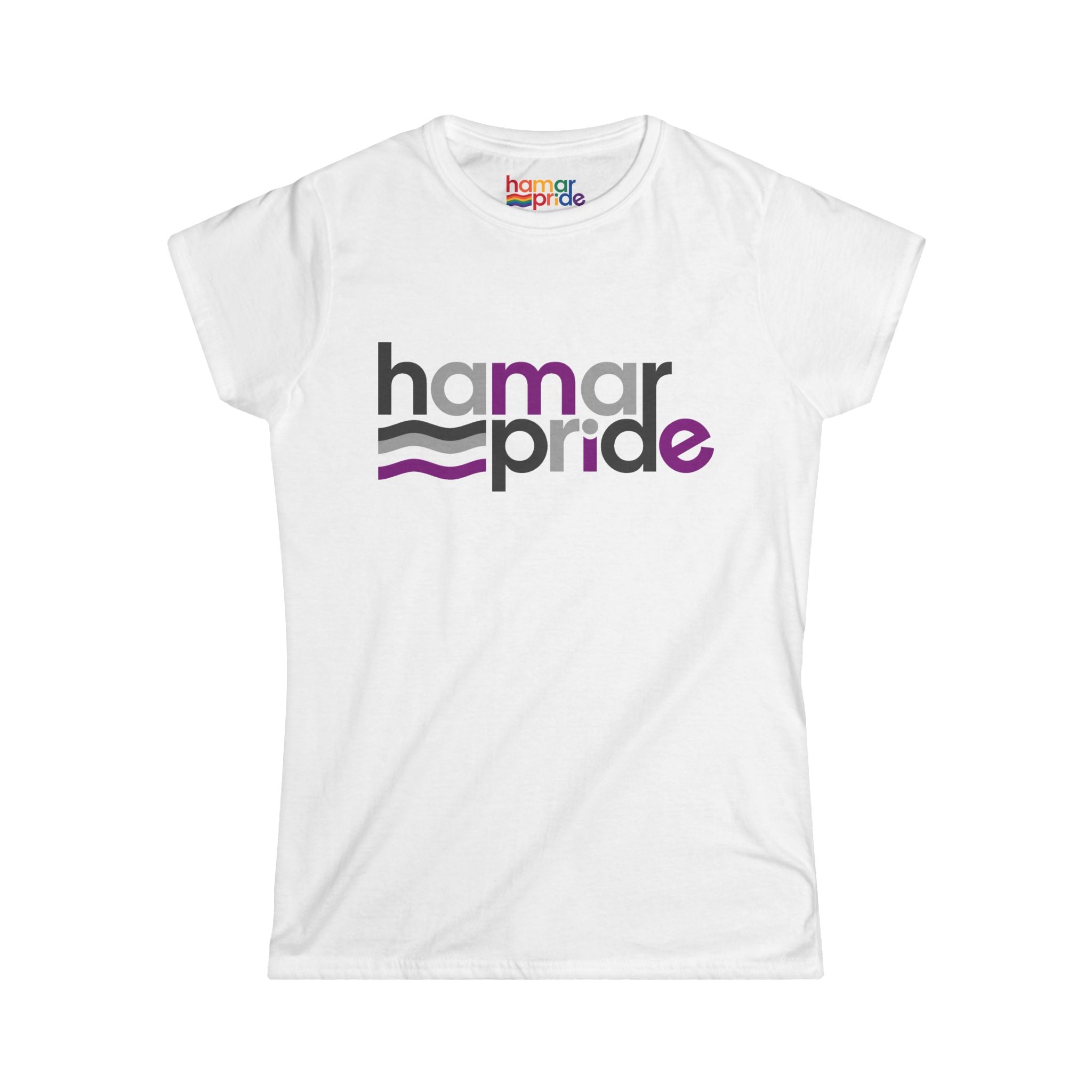 Hamar Pride Women's Softstyle Tee - Asexual Pride