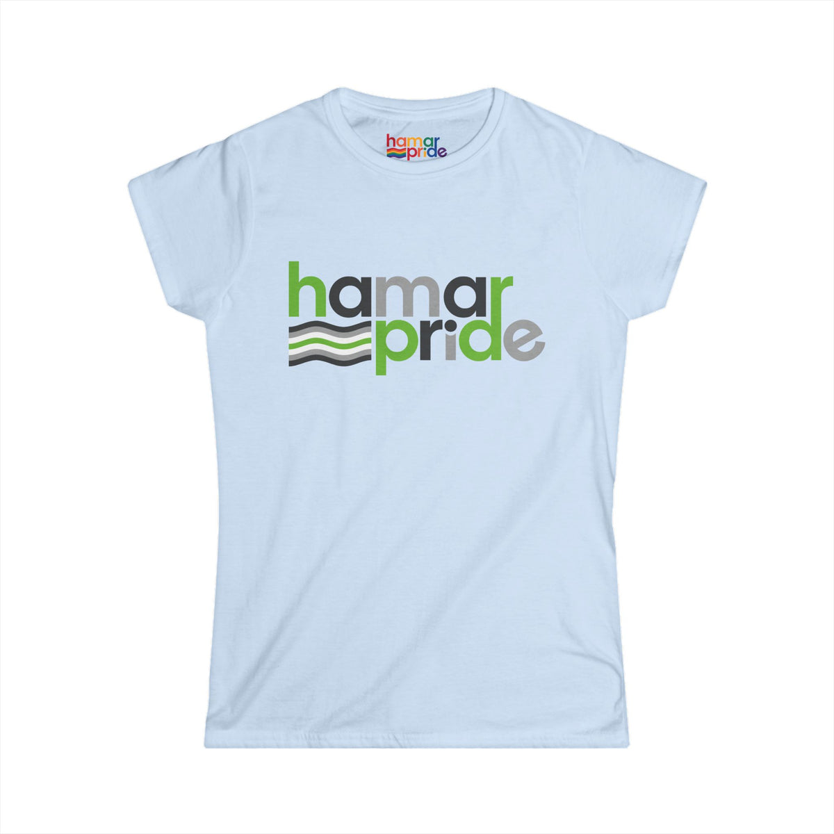Hamar Pride Women's Softstyle Tee - Agender Pride