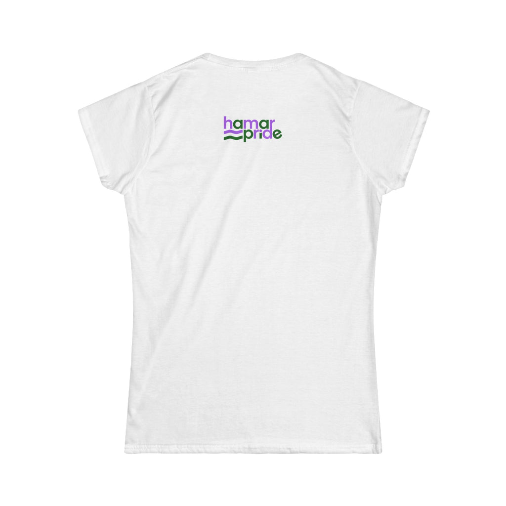 Hamar Pride Women's Softstyle Tee - Genderqueer Pride