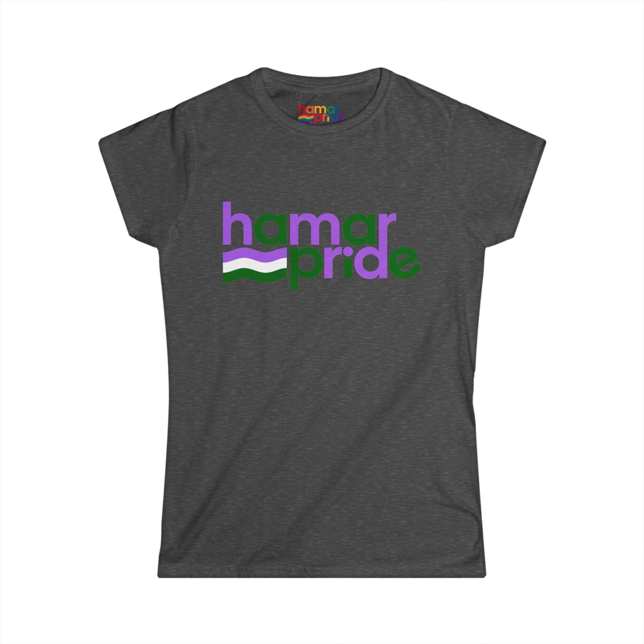 Hamar Pride Women's Softstyle Tee - Genderqueer Pride