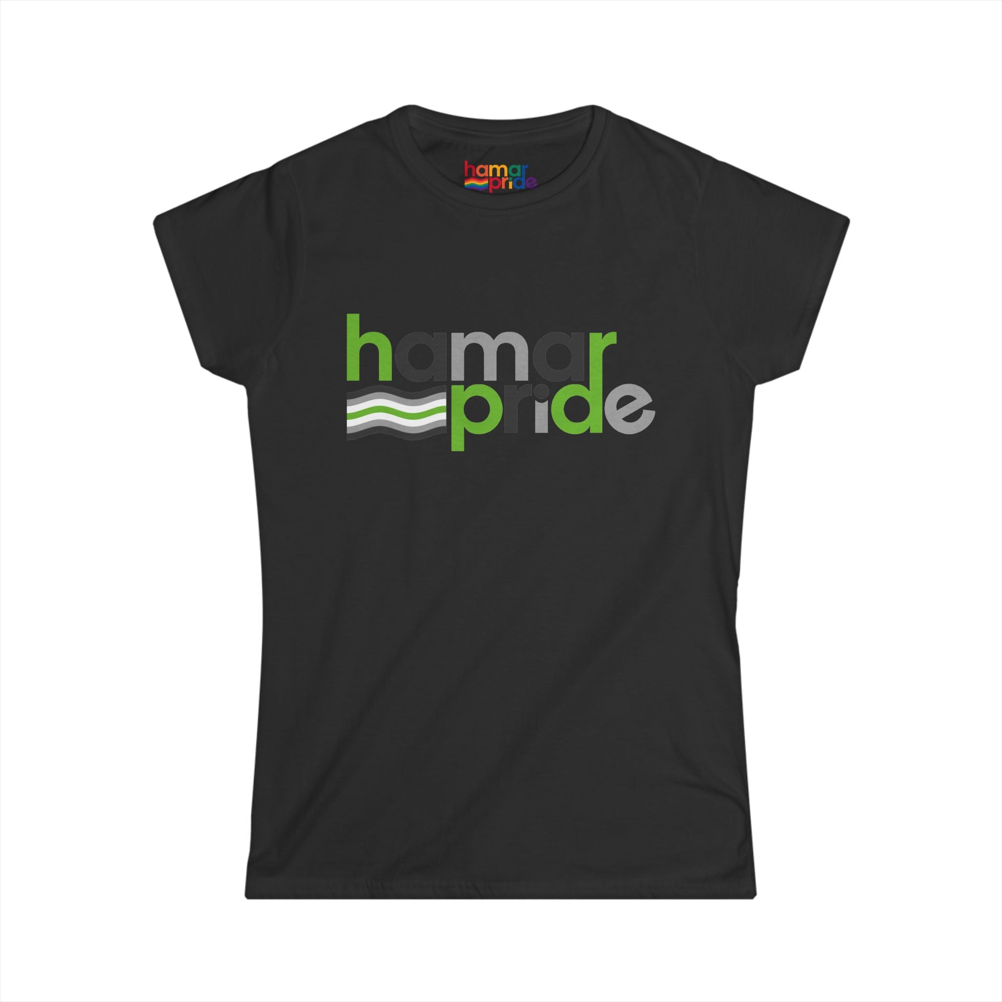 Hamar Pride Women's Softstyle Tee - Agender Pride