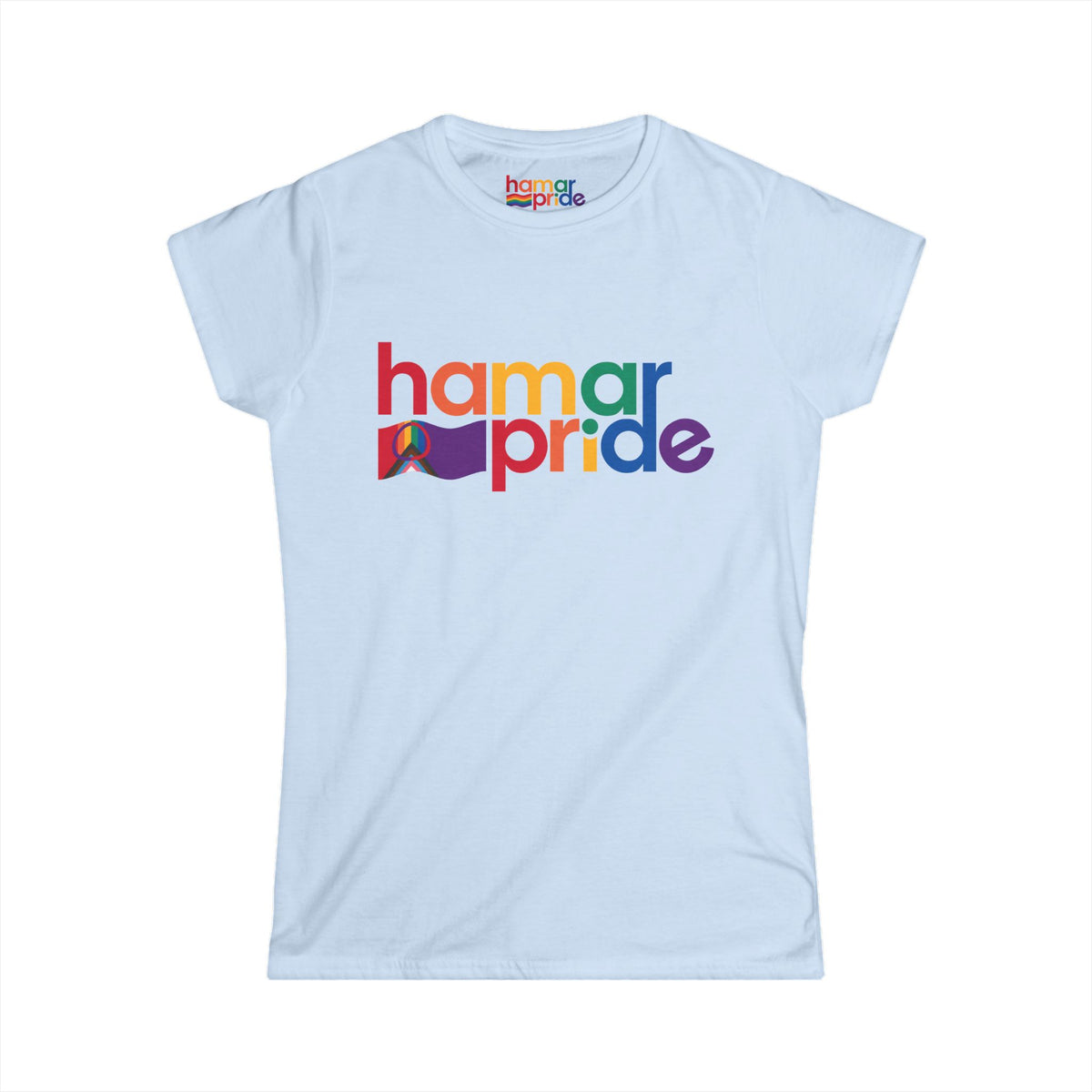 Hamar Pride Women's Softstyle Tee - Sampi Queer Pride