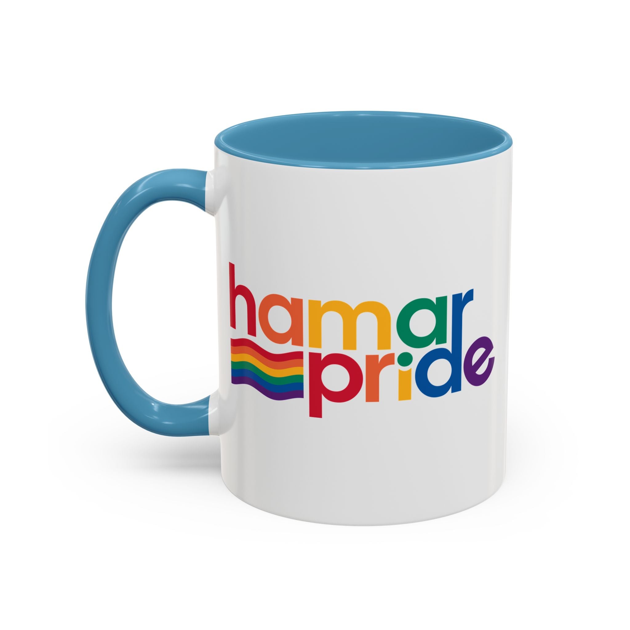 Hamar Pride Coffee Mug – Colorful Accent Ceramic Mug (11oz)