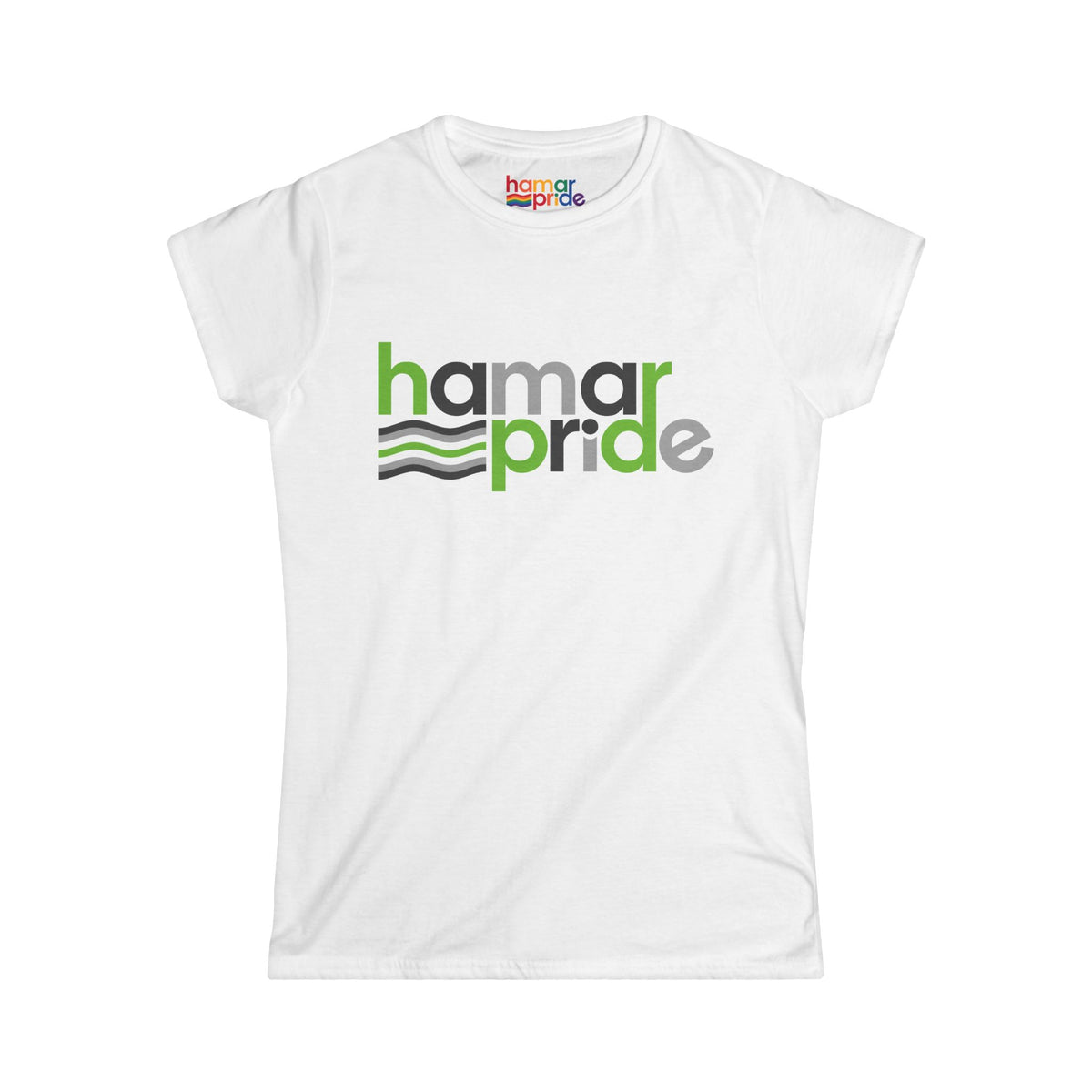 Hamar Pride Women's Softstyle Tee - Agender Pride