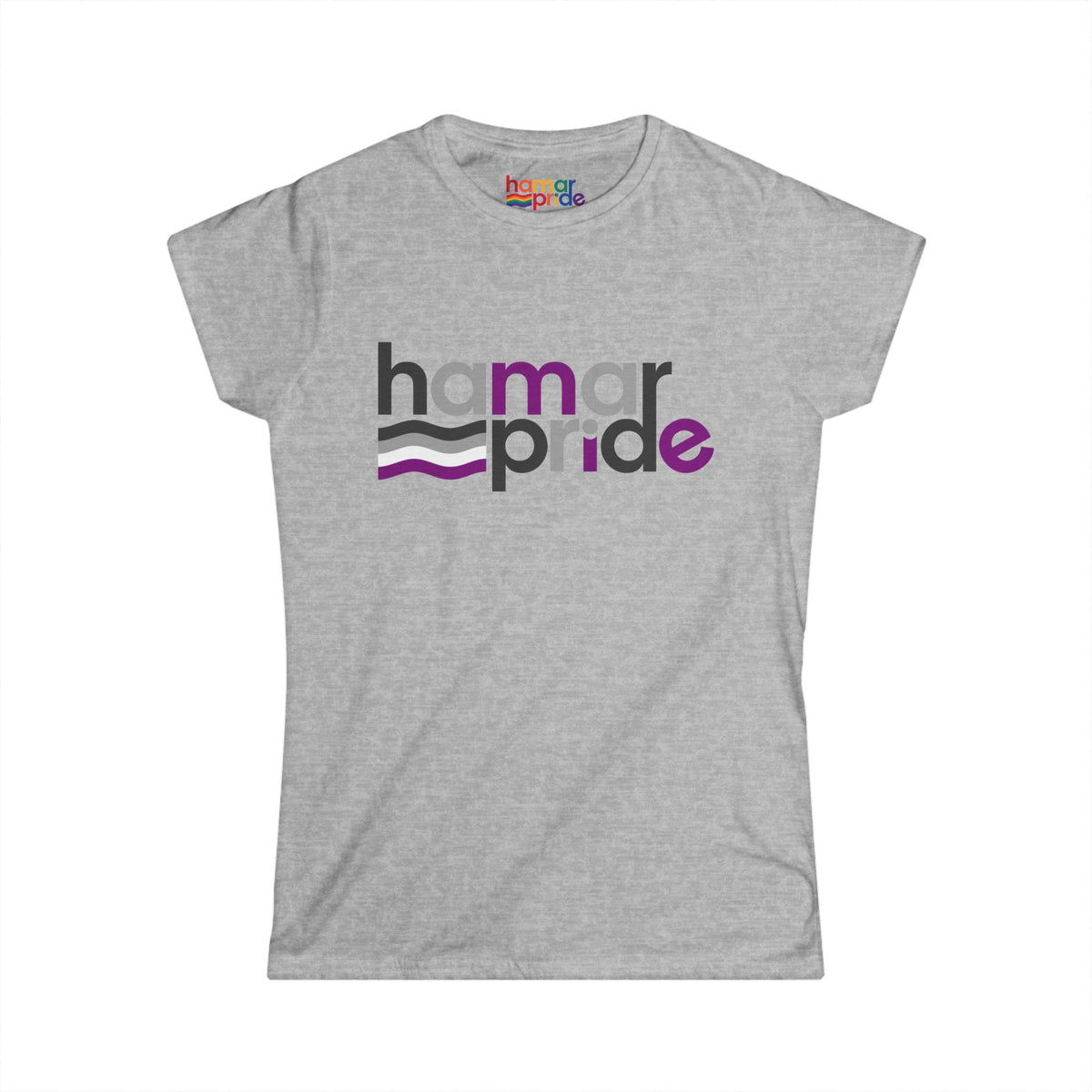 Hamar Pride Women's Softstyle Tee - Asexual Pride