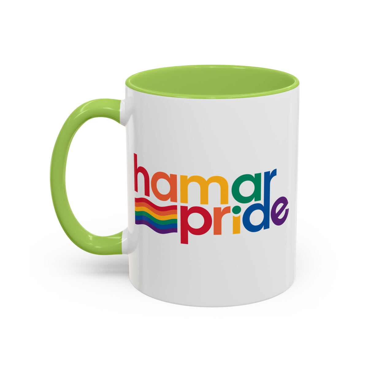 Hamar Pride Coffee Mug – Colorful Accent Ceramic Mug (11oz)