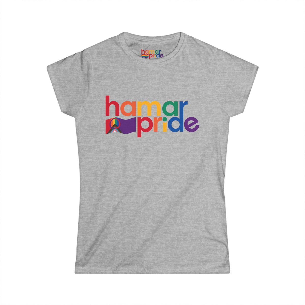 Hamar Pride Women's Softstyle Tee - Sampi Queer Pride