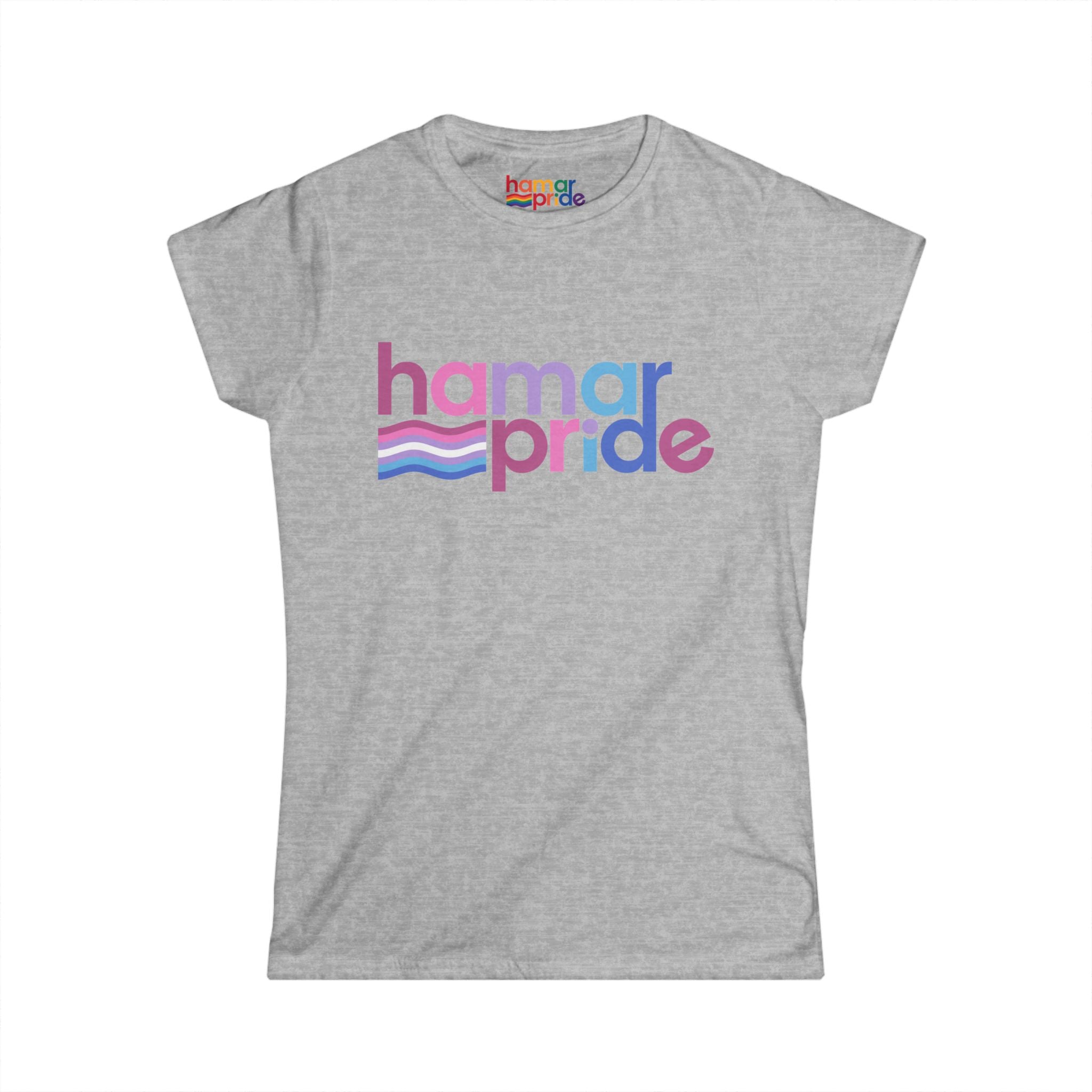 Hamar Pride Women's Softstyle Tee - Bigender Pride