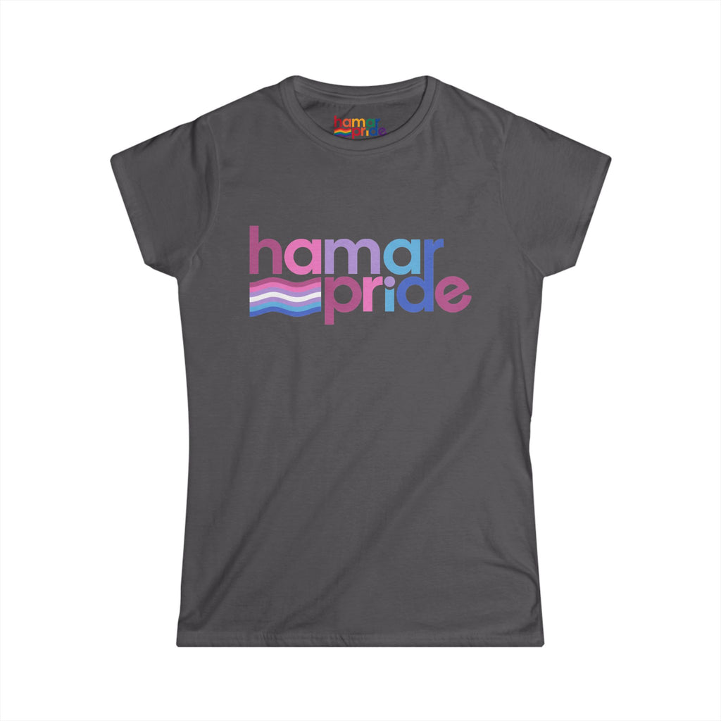Hamar Pride Women's Softstyle Tee - Bigender Pride