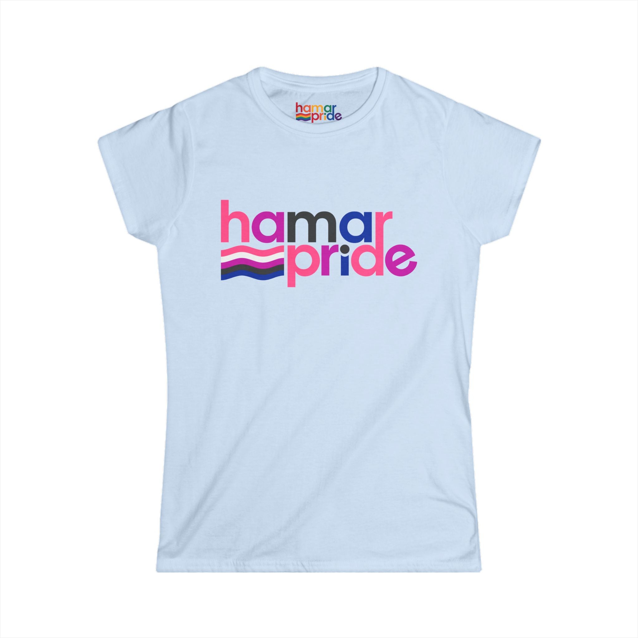 Hamar Pride Women's Softstyle Tee - Genderfluid Pride