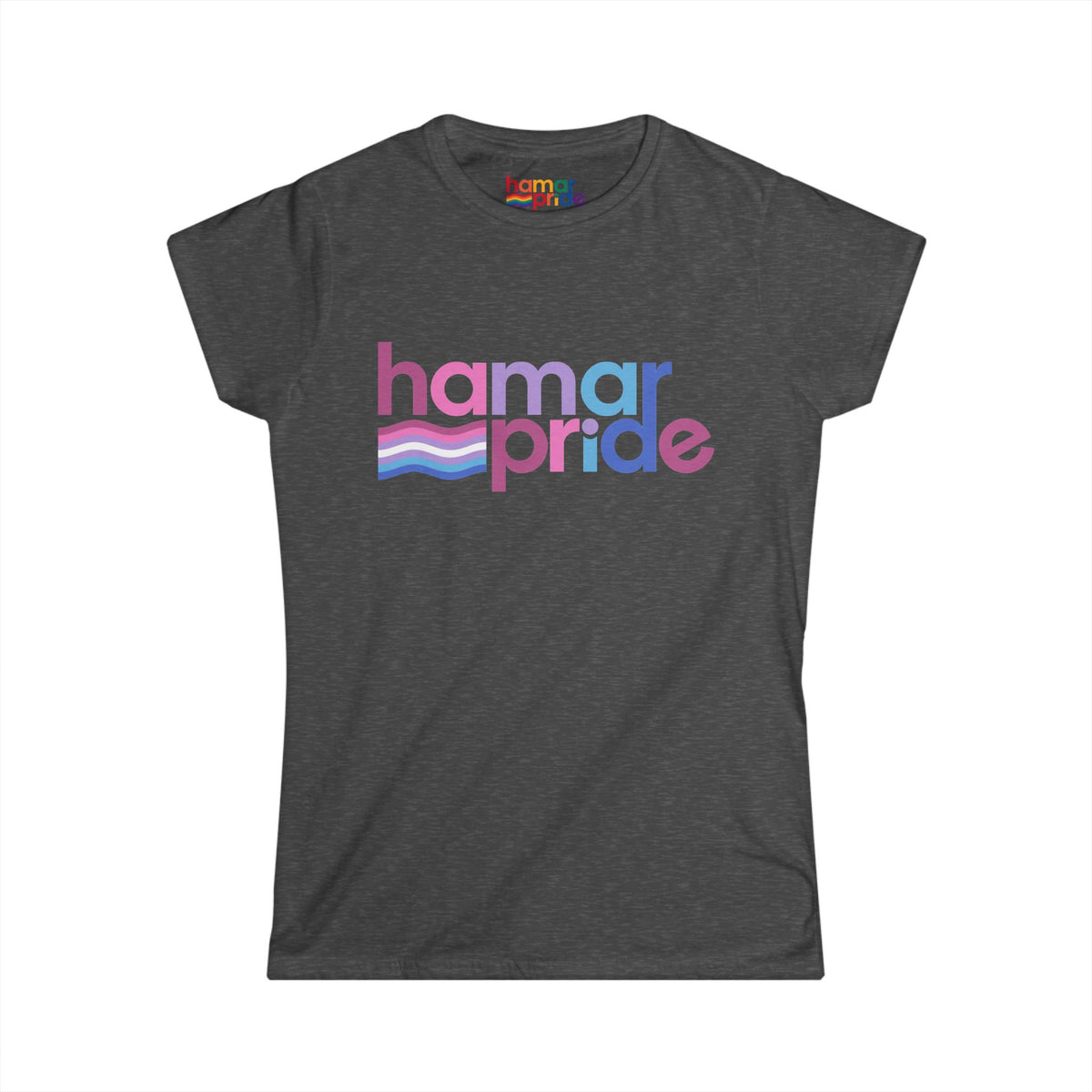 Hamar Pride Women's Softstyle Tee - Bigender Pride
