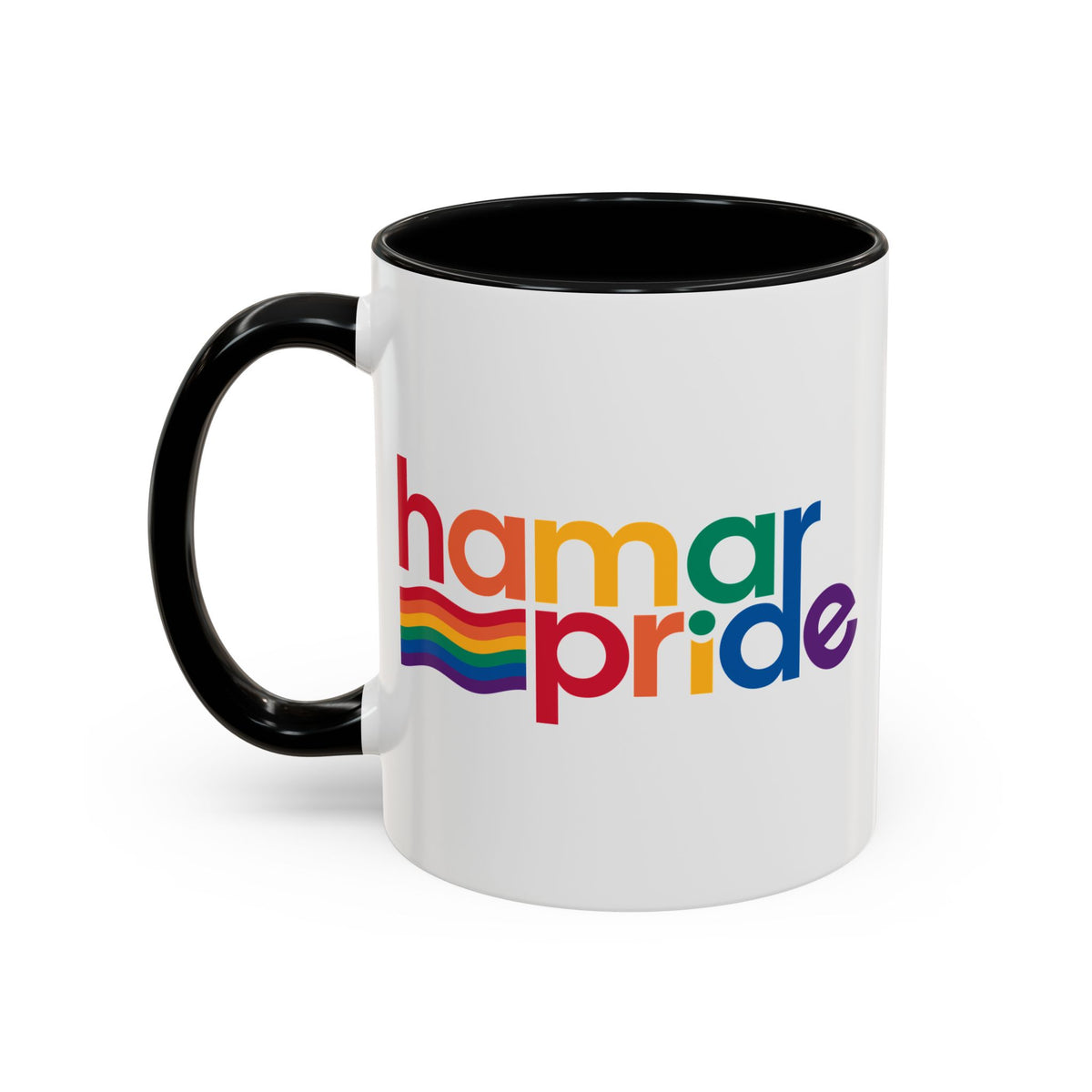 Hamar Pride Coffee Mug – Colorful Accent Ceramic Mug (11oz)
