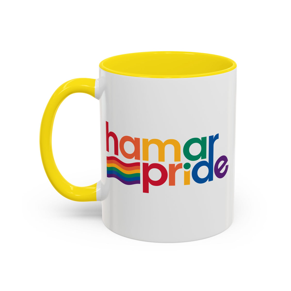 Hamar Pride Coffee Mug – Colorful Accent Ceramic Mug (11oz)