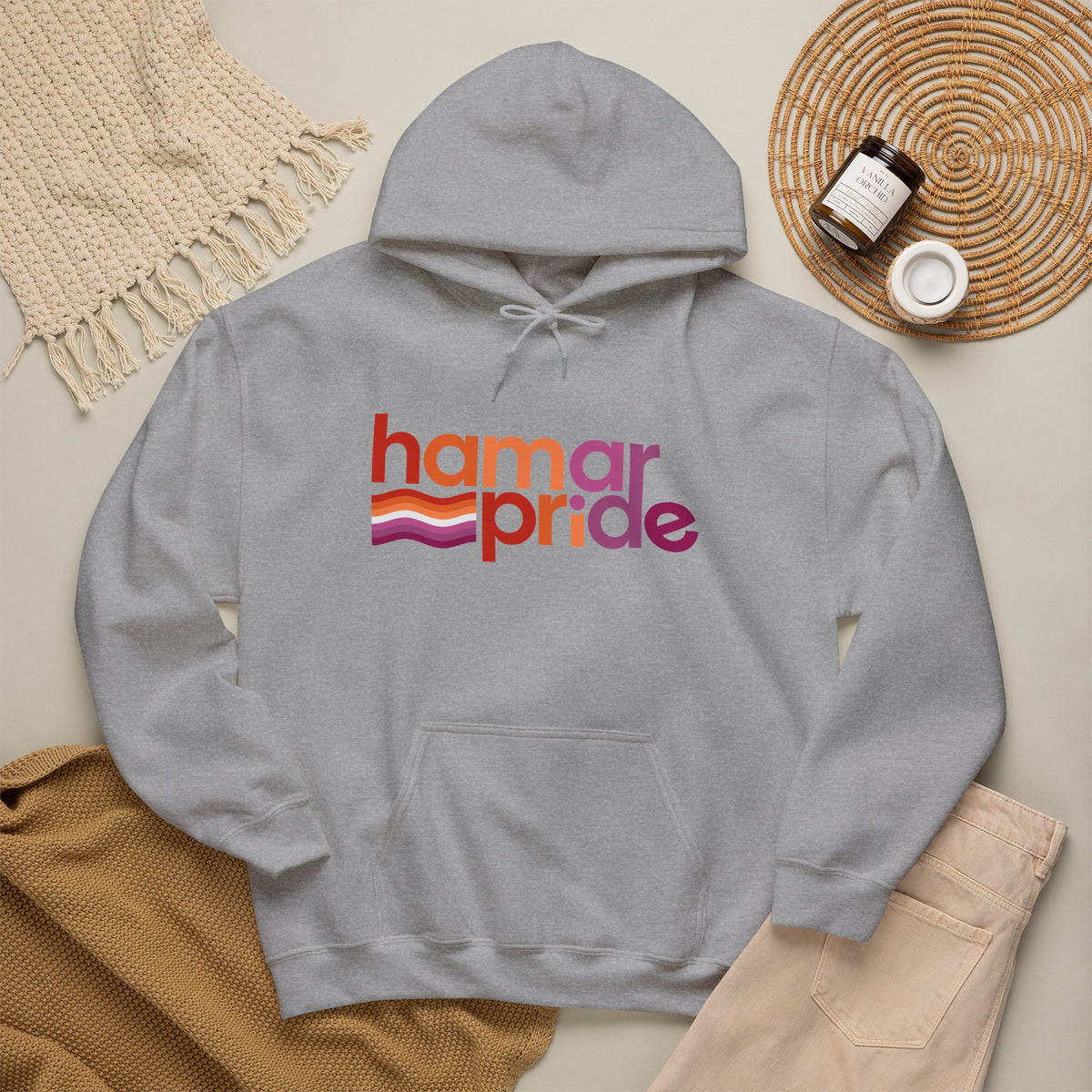 Hamar Pride Hoodie — Lesbian Pride