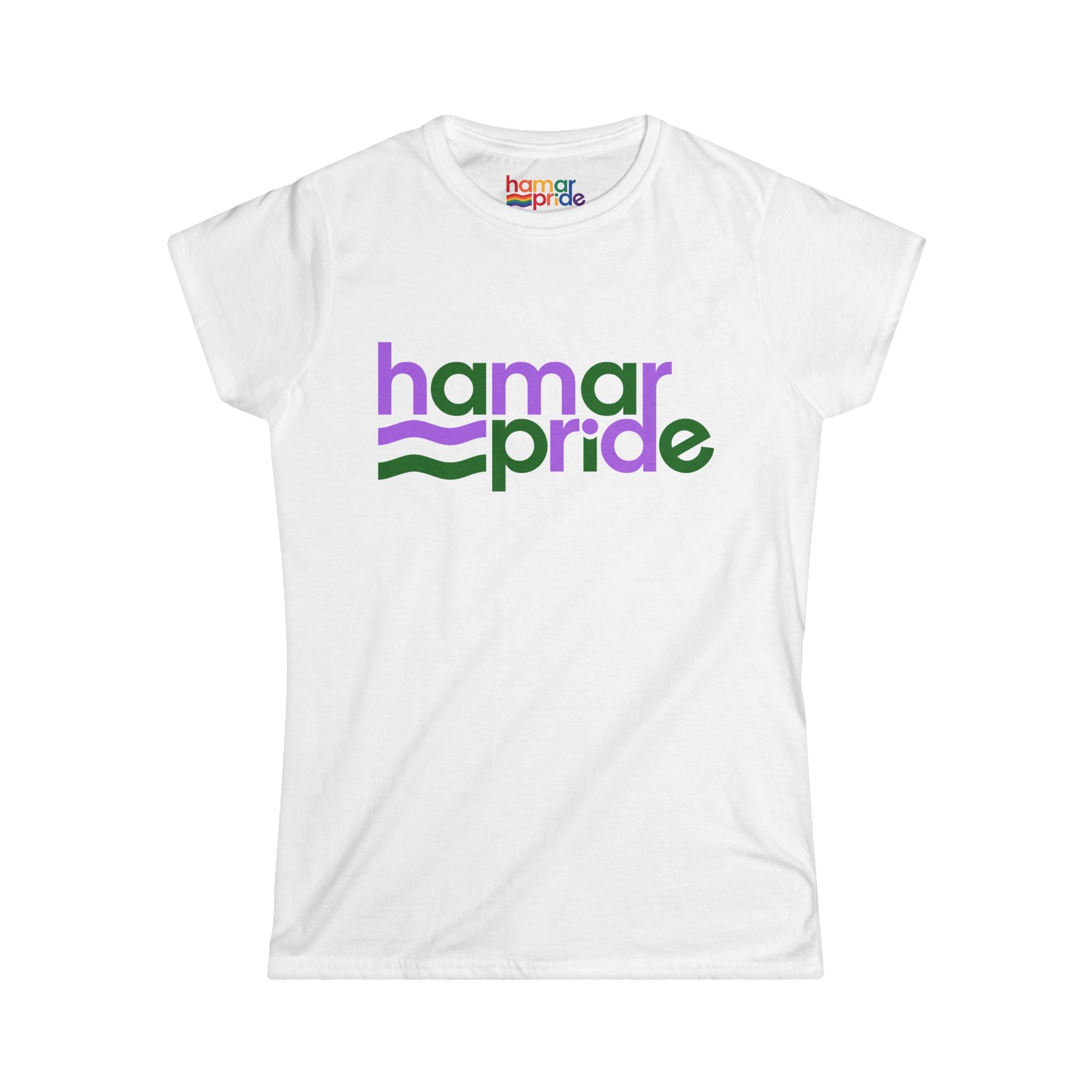 Hamar Pride Women's Softstyle Tee - Genderqueer Pride