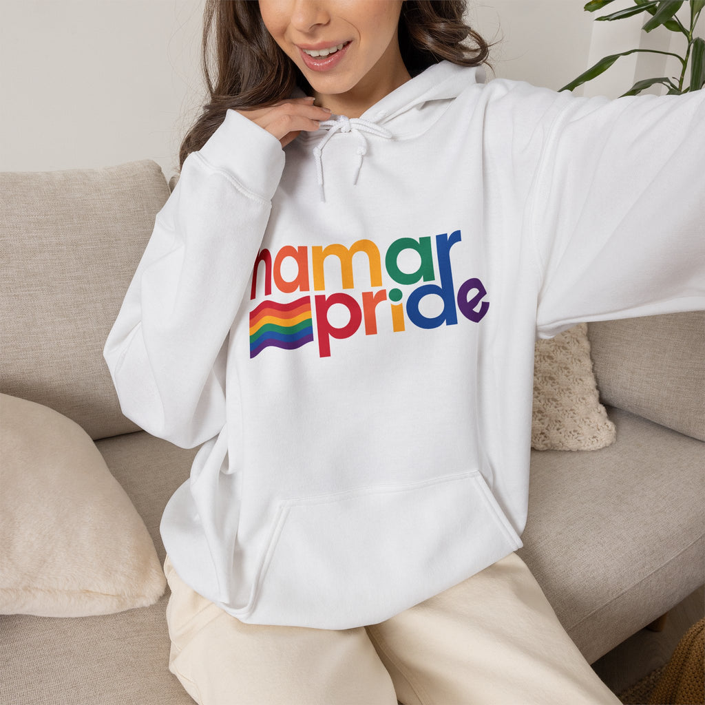Hamar Pride Hoodie — Rainbow Logo LGBTQ+ Celebration Pullover