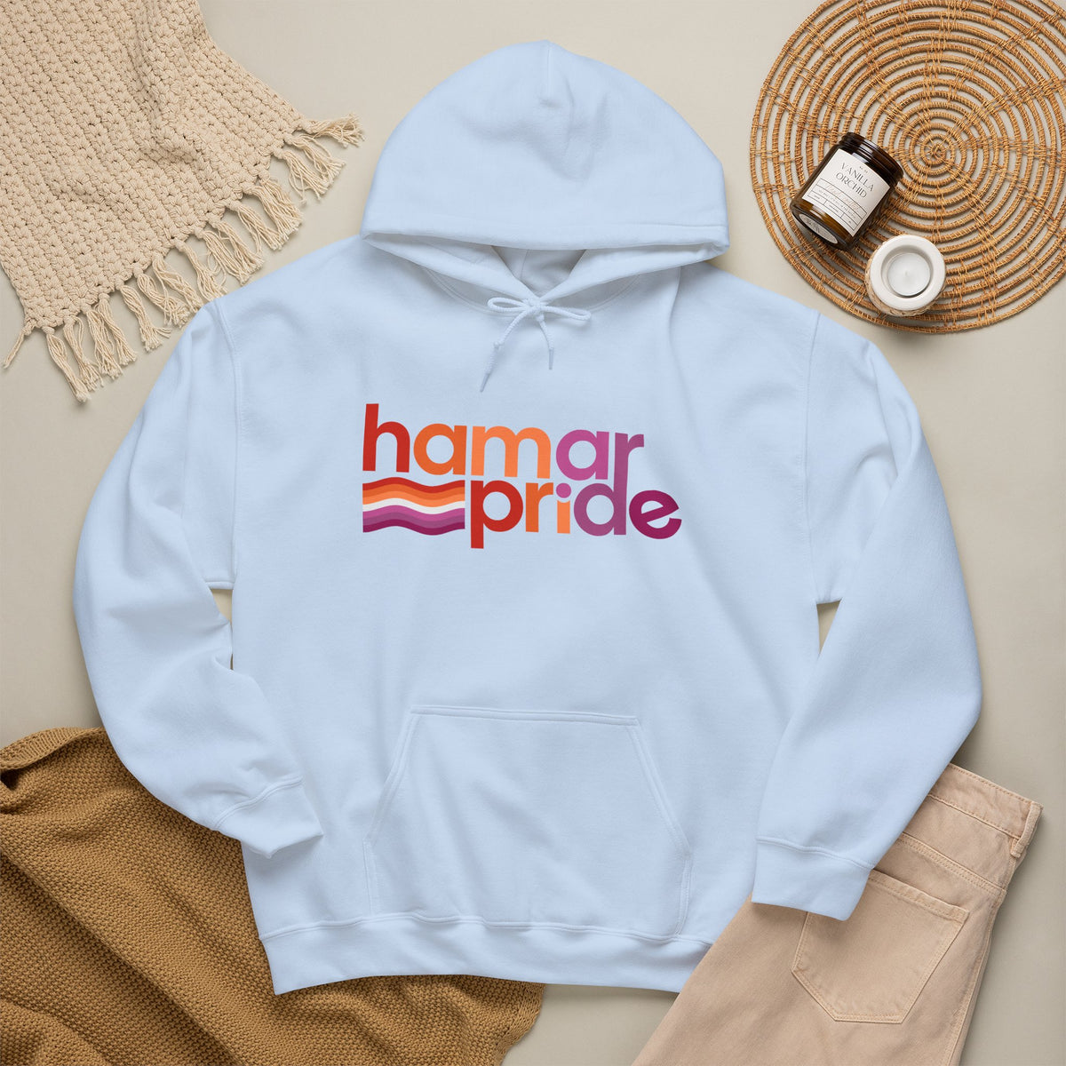 Hamar Pride Hoodie — Lesbian Pride