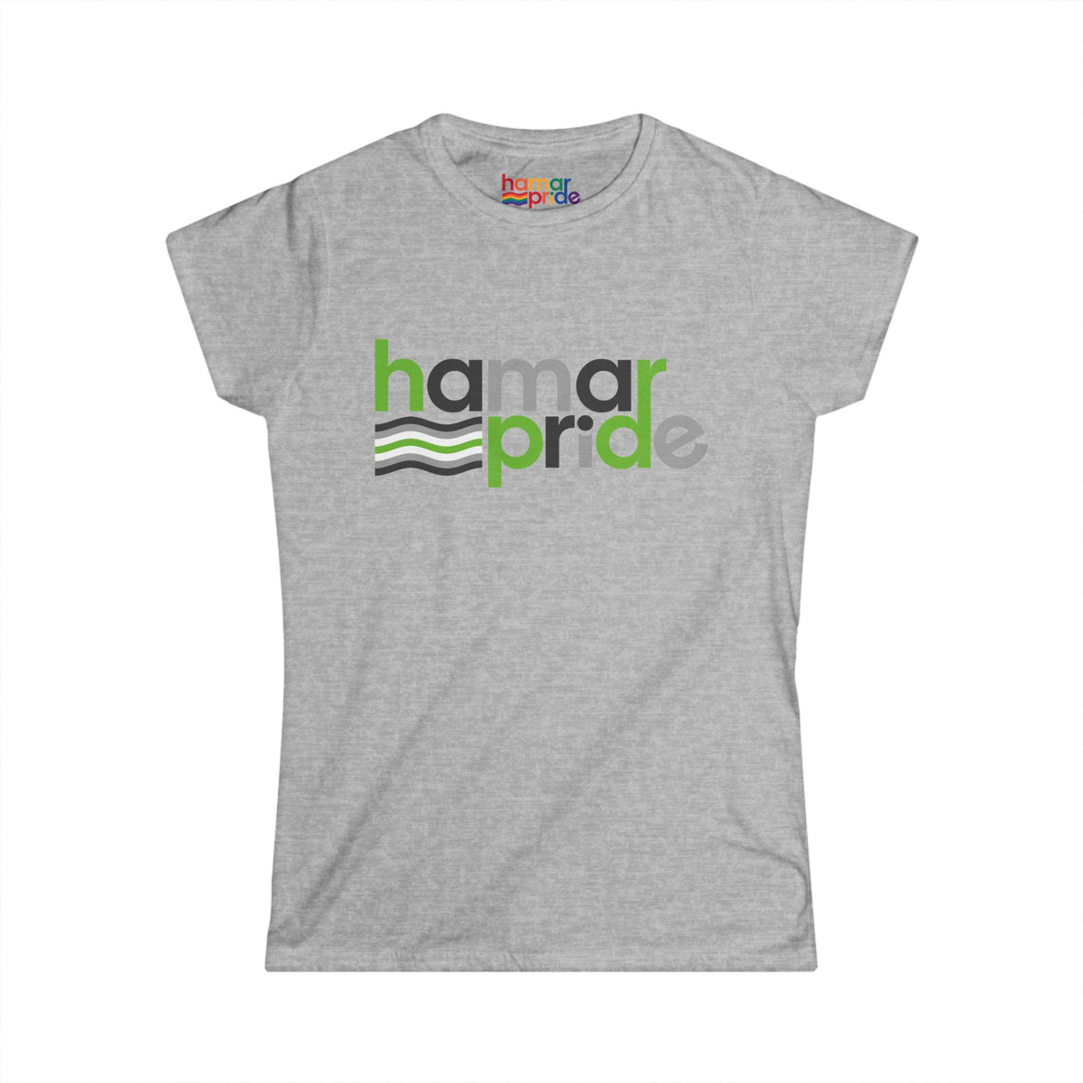 Hamar Pride Women's Softstyle Tee - Agender Pride