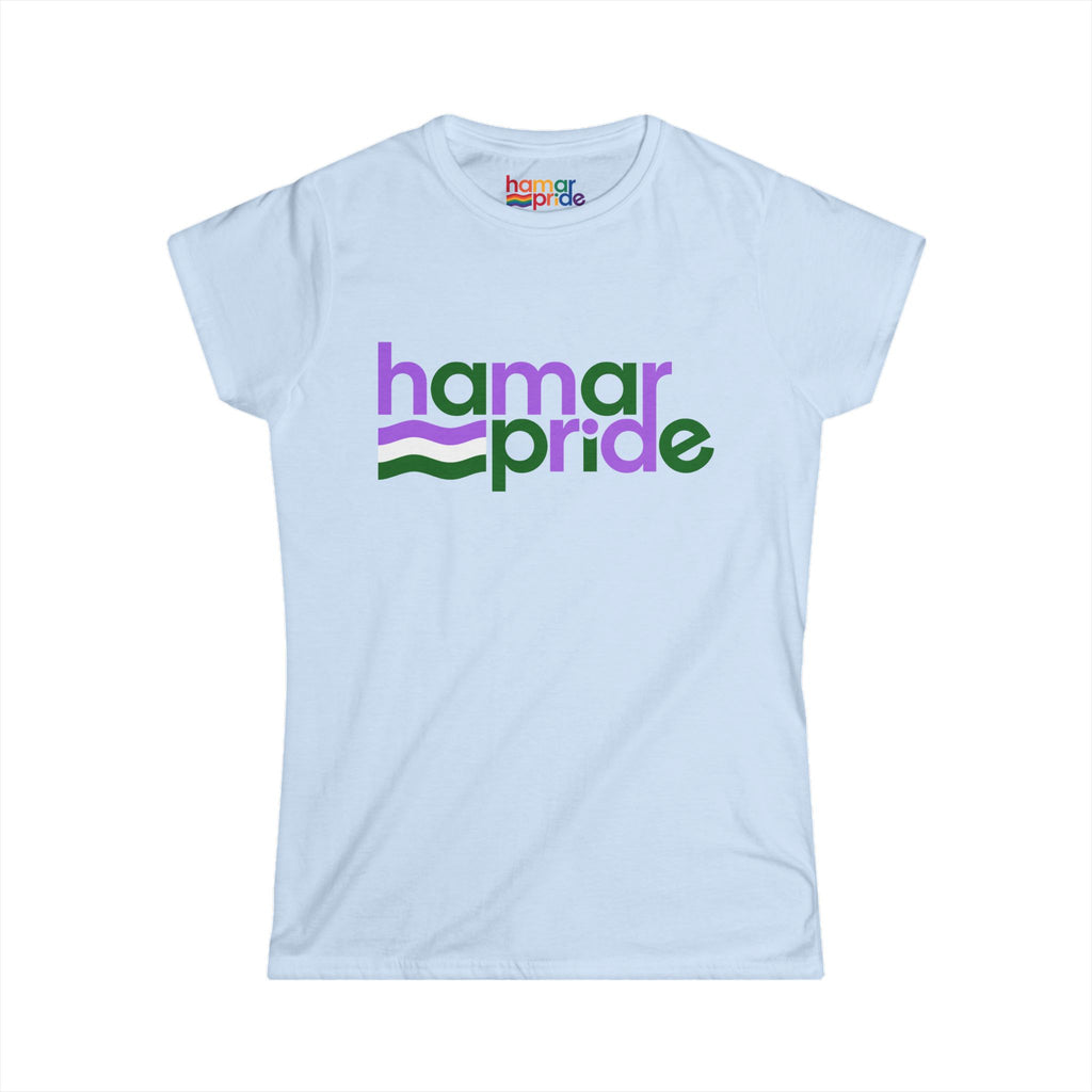 Hamar Pride Women's Softstyle Tee - Genderqueer Pride