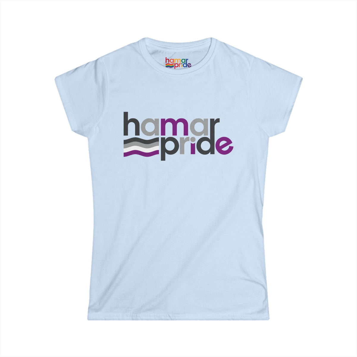 Hamar Pride Women's Softstyle Tee - Asexual Pride