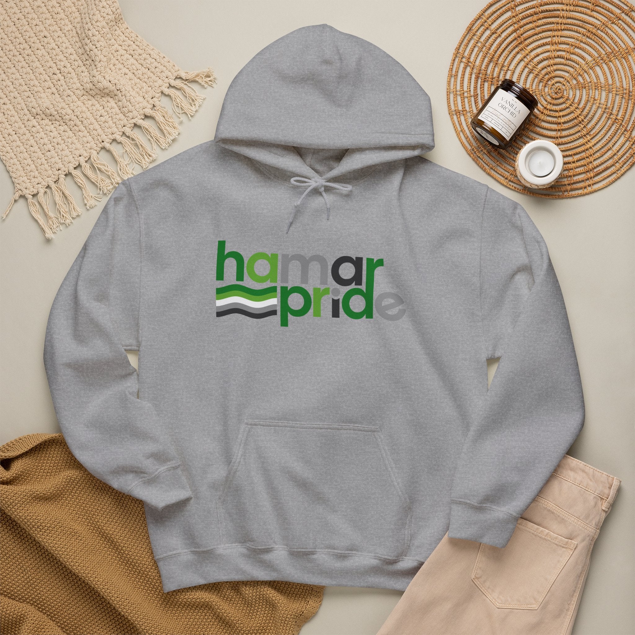 Hamar Pride Hoodie — Aromantic Pride