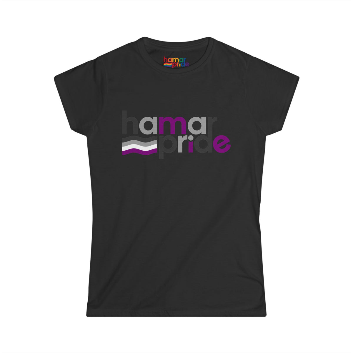 Hamar Pride Women's Softstyle Tee - Asexual Pride
