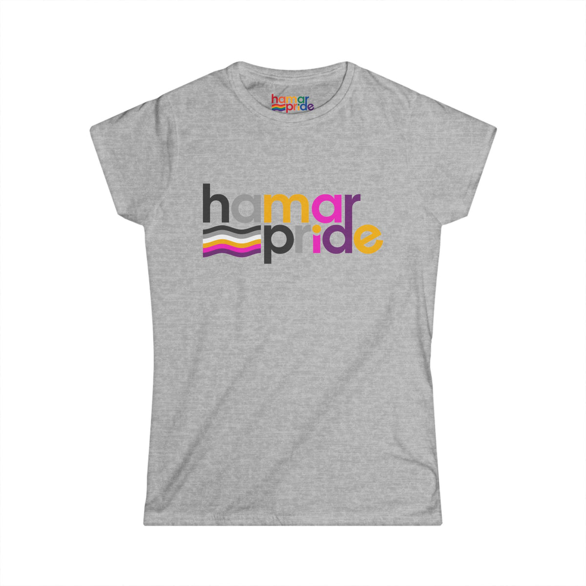 Hamar Pride Women's Softstyle Tee - Universal Asexual Pride