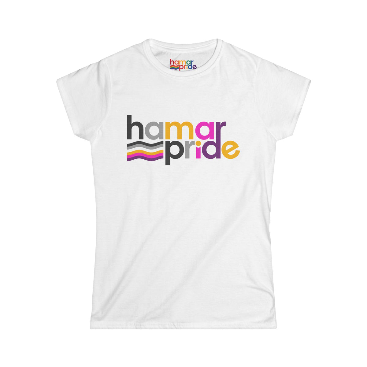 Hamar Pride Women's Softstyle Tee - Universal Asexual Pride