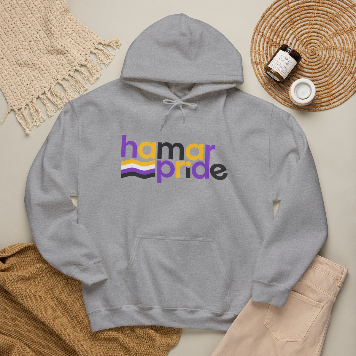 Hamar Pride Hoodie — Nonbinary Pride